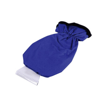 Gant Grattoir Glace Pare-Brise - Anti Givre Vitre Voiture avec Moufle  Chauffant (Bleu, Noir, Rouge) - Équipement auto