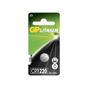 Pile bouton 3V GP Lithium CR1220 (DL1220) à l'unité