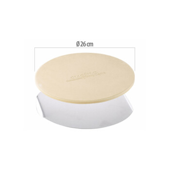 Pierre à Pizza En Cordiérite Ø38cm - Pour Four, Gril Et Barbecue | Cuisson Uniforme, Résiste à 800°C