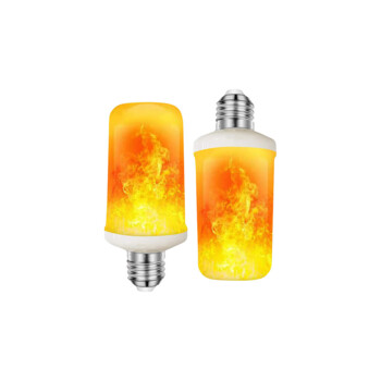 Ampoule de Flamme E27, 5W LED Ampoule Effet Flamme avec 4 Modes  d'éclairage,Décoratives Intérieur Extérieur pour Noël, Mariage(4PCS)