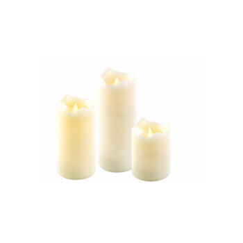 Coffret de 3 bougies LED cire dorée SILLE - Jolies Babioles