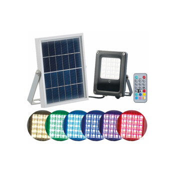 Solar Light Projecteur Led Solaire avec Detecteur Mouvement + Telecommande  à prix pas cher