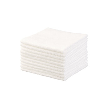 KinHwa serviette demaquillante lavable microfibre Serviette Visage De luxe  Ultra-douce pour un usage quotidien 15cm x 30cm 3 Pack Blanc