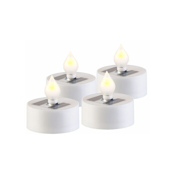 FUEGO Bougie solaire led gris clair