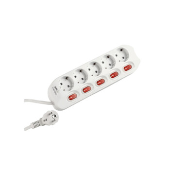 Multiprise 5 Prises - Interrupteur sur chaque Prise MPE-5MS : Câble  d'alimentation sur Sparklers Club