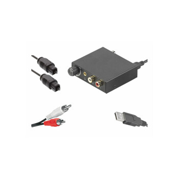 marque generique - Convertisseur Numérique-Analogique Audio Adaptateur avec  Câble Audio Optique