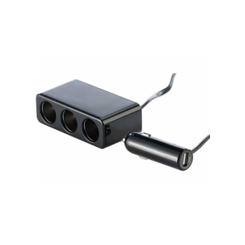 Multiprise allume cigare 12V 3 sorties + 4 ports USB Watt&Co - Feu