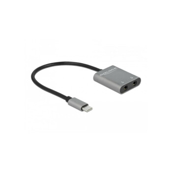 Adaptateur USB-C Mâle vers Double USB-C Femelle, Audio + Charge