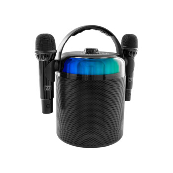 Microphone karaoké Bluetooth sans fil doré 2 en 1 avec haut-parleur 5 W –  Jusqu'à 14