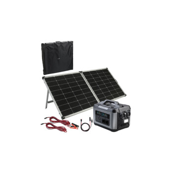 Batterie nomade et convertisseur solaire HSG-1300 1920 Wh / 2400 W avec panneau  solaire 200W, Batteries nomades