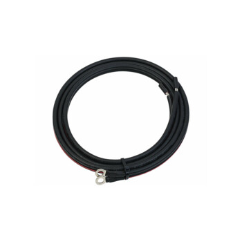 Câble Batterie Cuivre 10 Mm² – Longueur 100 Cm, Cosses œillet M6, Haute Conduction Pour Voiture, Solaire