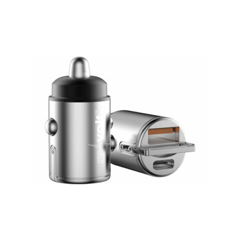 Chargeur Voiture 65W 3 Ports (USB-C + USB) - Allume-cigare Recharge Rapide PD, Voyant LED - Compatible IPhone, Android, Tablettes