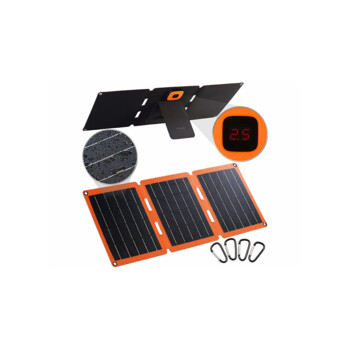 Chargeur solaire USB pliable 21 W  Panneaux solaires et éoliennes
