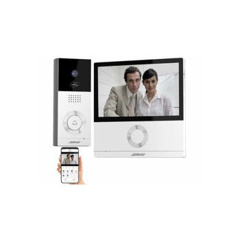Interphone-portier vidéo WLAN Full HD avec écran tactile 17,8 cm (7“), App  - PEARL