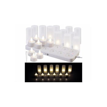 Lot De 12 Bougies LED Flottantes Étanchées Blanc Chaud - Bougies Chauffe-plat Sans Flamme Pour Mariage, Spa Et Décoration
