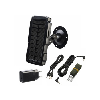 Panneau solaire 12V avec batterie 5000mA pour camera de chasse - Chasse -  Achat & prix