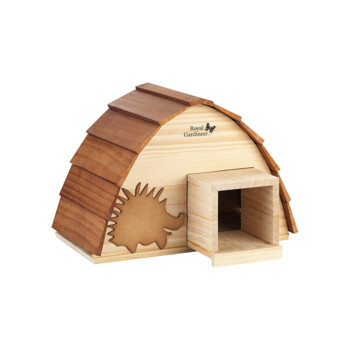 Maison Pour Hérisson En Bois - Abri Avec Entrée Labyrinthe - Résistant Aux Intempéries 40x32x24 Cm - 3