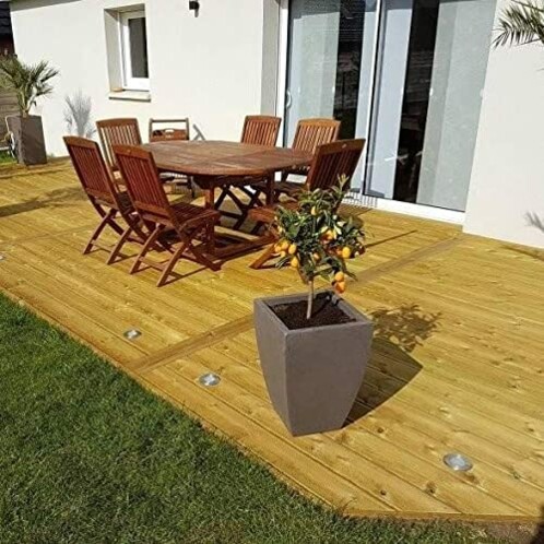 Spot à led étanche pour sols extérieurs : caillebotis, plancher ... Sol Créatif Exterieur