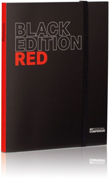 Bloc-notes A5 ''My Personal Compenion'' - ''Black Edition'' Red
