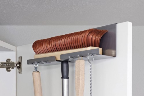 porte balais et serviettes en inox a accrocher sans clou ni vis pearl fr