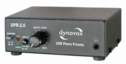 Préamplificateur phono Dynavox UPR-2.0 Dynavox. Protégé des interférences grace à son chassis métallique