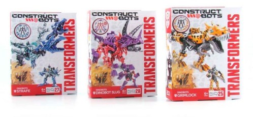 jouet contruction figurines Dinobots transformers construct bots grimlock slug strafe