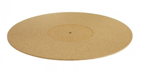 couvre plateau en liège pour platine vinyle diamètre 30 cm dynavox pm3