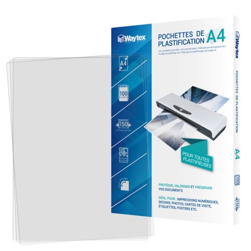Q-Connect KF11414 Lot De 100 Pochettes De Plastification