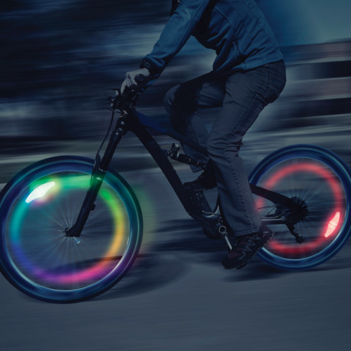 Balise lumineuse LED 6 Couleurs pour roue de Vélo SpokeLit NiteIze |  Pearl.fr