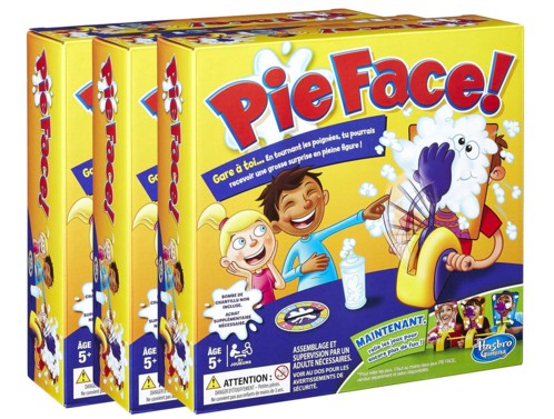 3 boîtes du jeu Pie Face