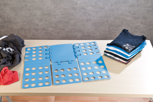 Planche pliante de chemise, dossier de vêtements pliable facile à plier, planches à rabat durables pour t-shirts, vêtements, rangement de t-shirts, organisateur de buanderie à domicile, Ap | FR