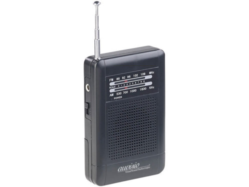 mini radio fm de poche avec haut parleur et ecouteurs design retro