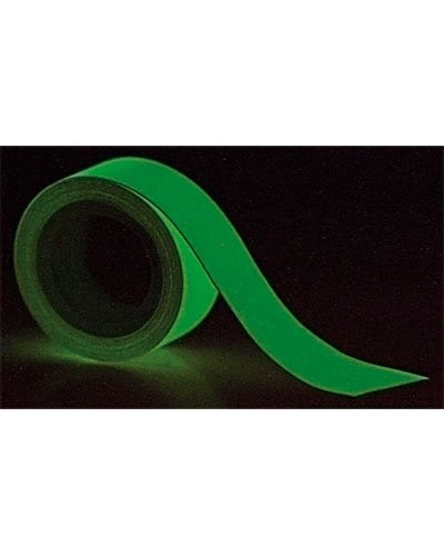 Ruban Adhésif Phosphorescent Bleu Ciel | 10m X 2cm | Lumineux Dans Le Noir | Imperméable Et Amovible | Pour Sécurité Et Décoration
