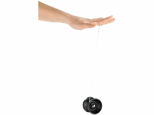 Yo-Yo deluxe professionnel en acier brossé noir mat