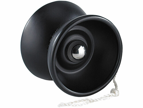 Yo-Yo deluxe professionnel en acier brossé noir mat