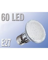 Lampe réflecteur Par38 60 LED E27 blanc chaud
