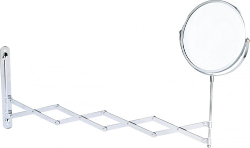 Miroir Mural O 17cm Avec Bras Extensible Grossissement X2 Pearl Fr