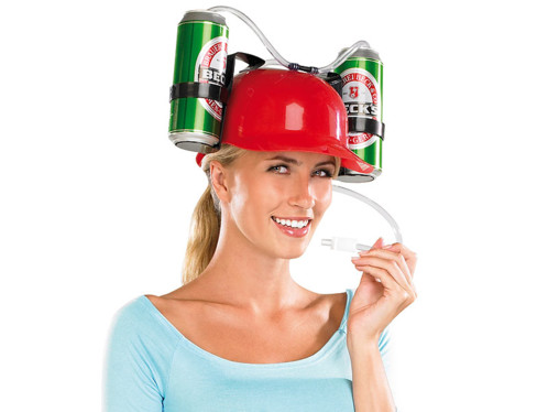 Casque de buveur bière casque de travailleur de la construction casque avec système de boisson porte-bière avec tube de boisson JGA casque de buveur accessoires de fête amusants 