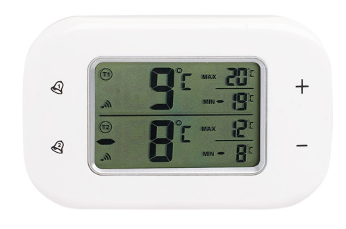 Thermomètre digital sans fil pour réfrigérateur et congélateur avec 2 capteurs Rosenstein & Söhne