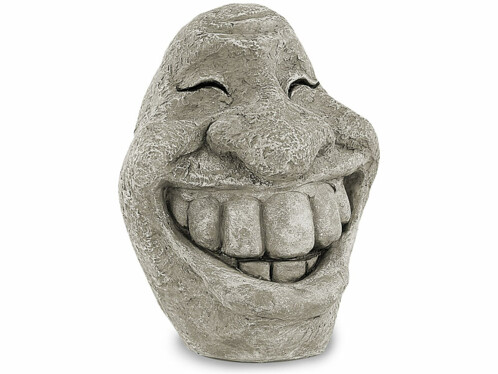 Visage décoratif ''Stone Smiley''