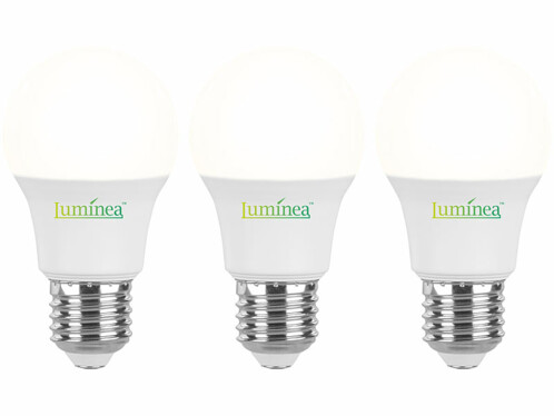 Pack de 3 ampoules LED avec culot E27 Luminea.