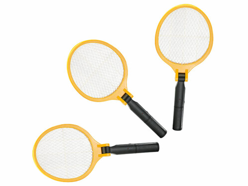 3 raquettes anti-insectes électriques avec manche pliable de la marque Infactory