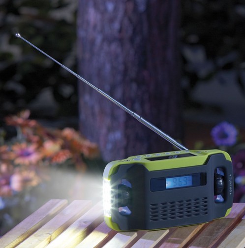 Radio Solaire Dynamo DAB+/DAB/FM, Batterie 5000mAh&Banque Puissance USB