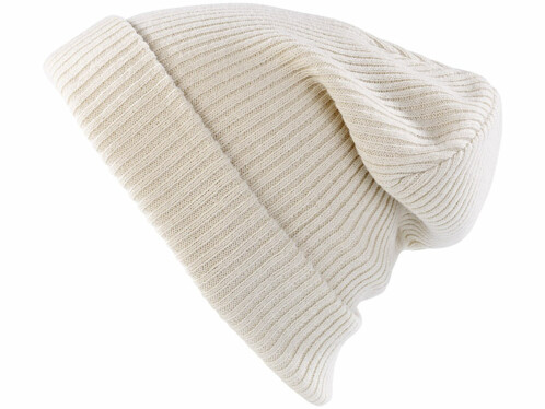 Bonnet tricoté blanc