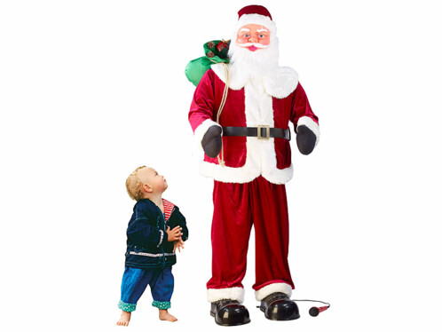 Père Noël géant avec fonction karaoké -150 cm Infactory