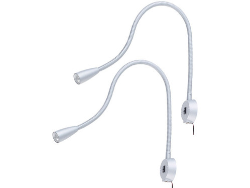 2 lampes de chevet murale à col de cygne et port de chargement USB 2 lampes de chevet murale à col de cygne et port de chargement USB