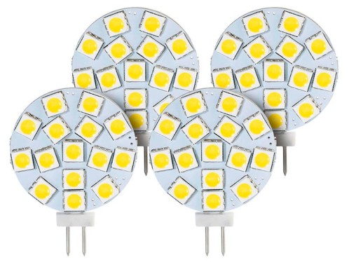 Lot de 4 ampoules LED SMD à culot G4 - Neutre - 3 W