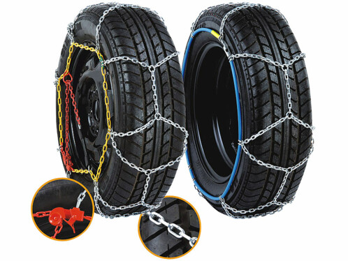Chaînes à neige robustes et faciles à monter pour pneu de voiture par Lescars