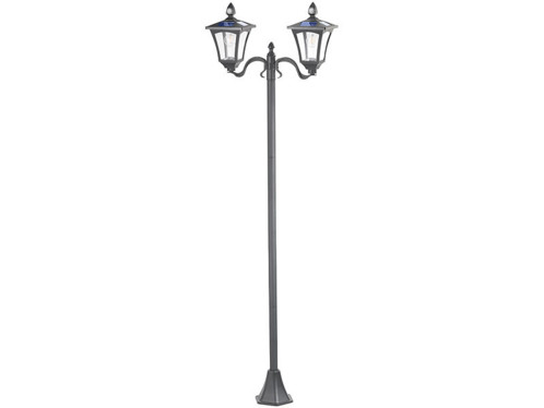 Lot De 2 Lampadaires Solaires D'extérieur - Lampes Solaires De Jardin