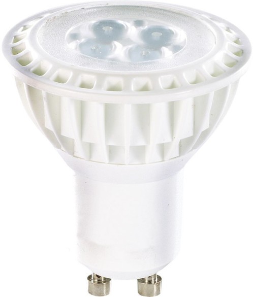 4 Spots à LED High-Power, GU10, 5 W - blanc